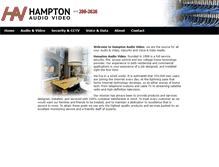Tablet Screenshot of hamptonaudiovideo.com